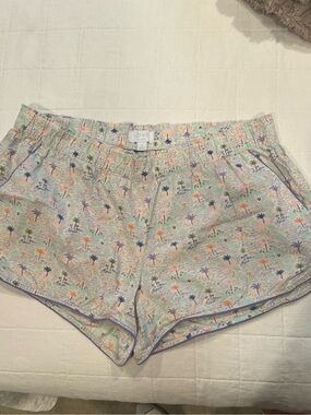 GAP Pastel Palm Print Athletic Shorts - Mint, Coral, Navy